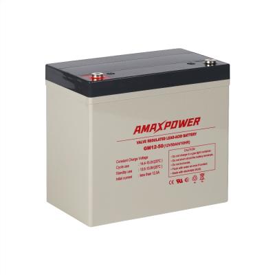 12 Volt 50ah 55ah 60ah Solar RLA Lead Acid Battery Deep Cycle Lithium Battery Solar