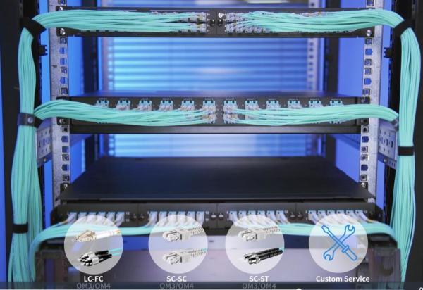 Flame Retardant  OM2 OM3-150 OM3-300 OM4 Indoor Fiber Optic Cable