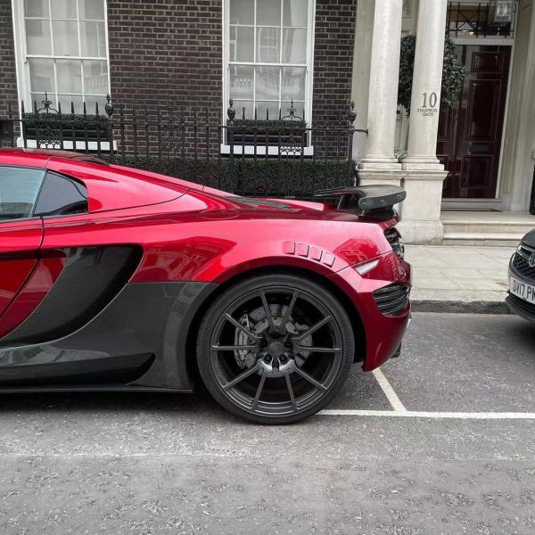 MP4 12C Mclaren Body Kit MSY Style Front Rear Bumper Spoiler Widebody Kit Red Black