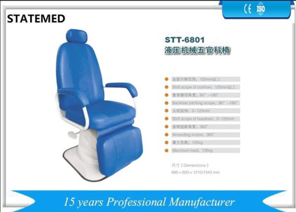 Professional Ent Patient Chair Customized Over 150mm Cushion Shifting Scope