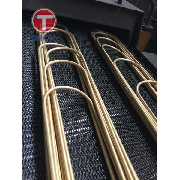 Heat Exchanger Seamless Copper Alloy / Brass Tubesto ASTMB111 UNS No:C44300