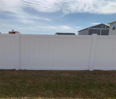 1.8m Height Wooden Grain Rigid Vinyl Fence For Home Sercurity Vinyl Fence