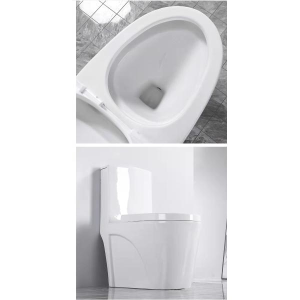Porcelain Ceramic Wall Hung Toilet White Europe Style Bathroom with Buffer Cover Plate