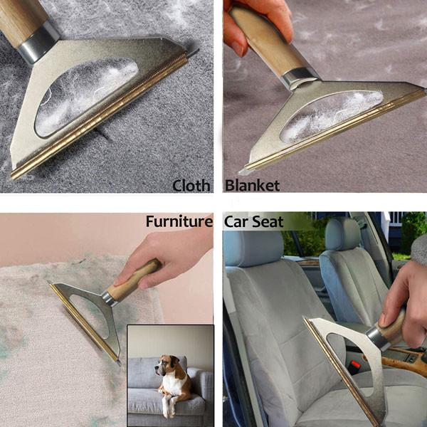 Wood Handle Fluff Lint Clothes Hair Remover Roller For Clothes Pet Hair
