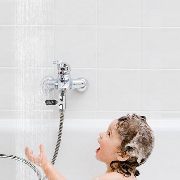 Revolutionize Your Bathroom with Self-Generating LED Display Water Temperature Gauge