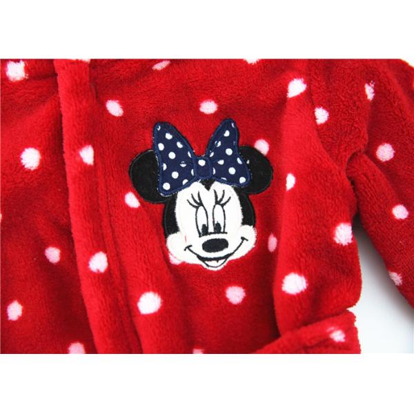 Polyester Coral Fleece Baby Bath Robes 300G Lightweight Machine Washable