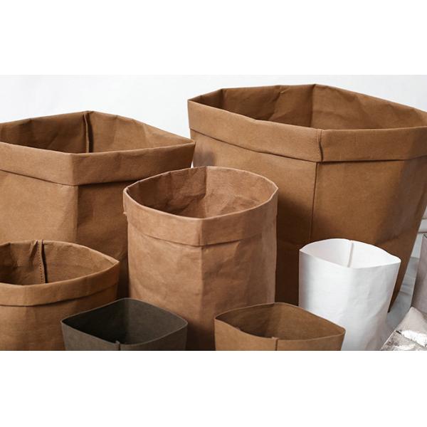 Strong 0.55mm nature brown Washable Kraft Reciclable Paper Roll For Making Backpack