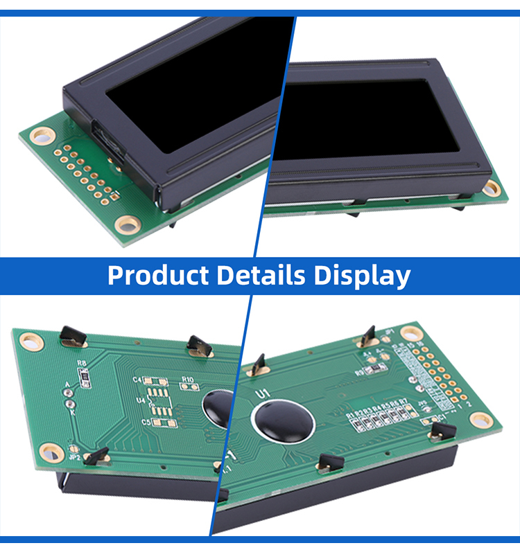 DFSTN black film 2002K-1 Character LCD Module Display Screen Large Screen Long Strip Type Long Strip LCM Screen