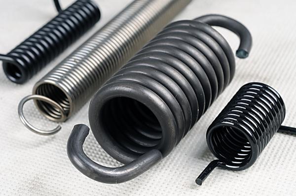 Black coated car suspension coil springs and extension coil spring for fork lift,Garden machine