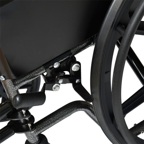 JM0101 Economic Wholesale Folded Manual Wheelchairs for OEM Medline, Drive,europe Meyra Wheelchair Steel Black ISO13485