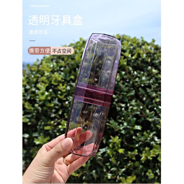 6.7x6.2x20.7cm Toothpaste PS Plastic Travel Toothbrush Holder
