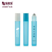 RPP-15ML Applicateur de rouleaux en plastique glacé bleu pour bébé semi-transparent