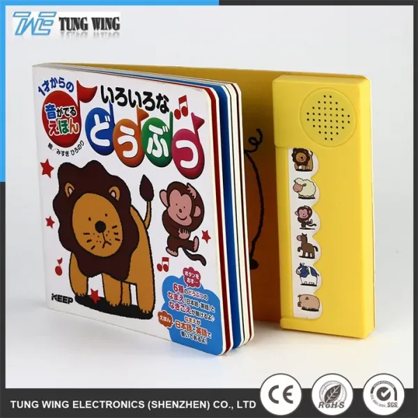 Customized Size ABS Material Musical Sound Book CE Certified Educational Toy Talking Book