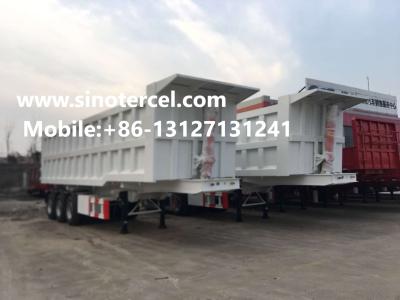 
50-60T Tipper Semi Trailer 3 Axles Blue