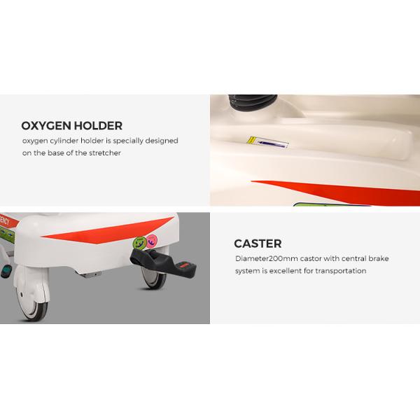 Height Adjustable Mechanical Transport Stretcher Trolley For Hospital Disabled