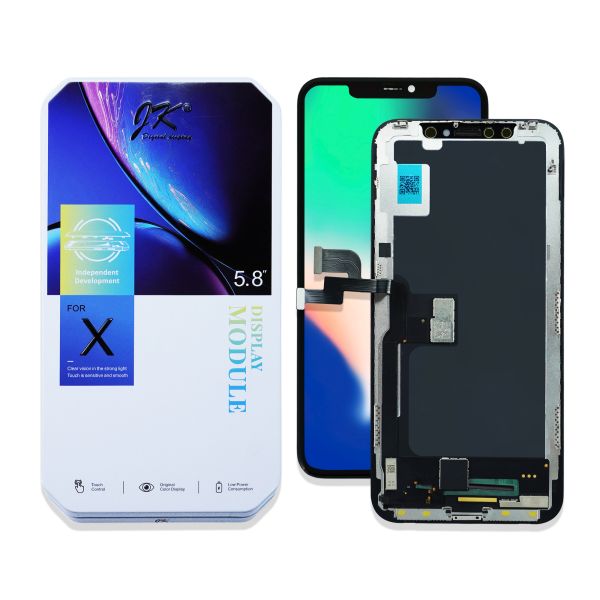 Factory Price iPhone X LCD Screen with 580±50 Cd/m2 Brightness 1:1300 Contrast Ratio and 98% NTSC JK Incell Display