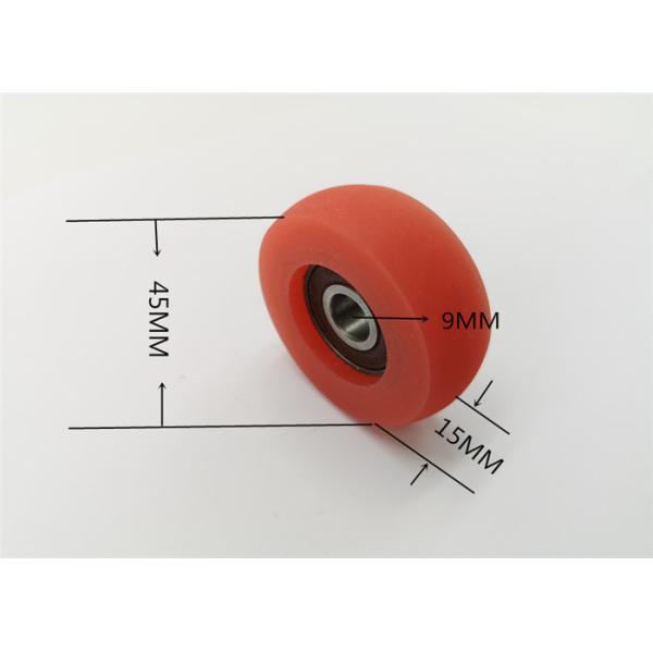Roland Printer Spare Parts PU Cladding Bearing Rubber Press Paper Wheel 45*15*9MM