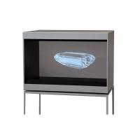 lado 42inch 1 180 pirâmide holográfica do holograma da propaganda da vitrina 3D do grau