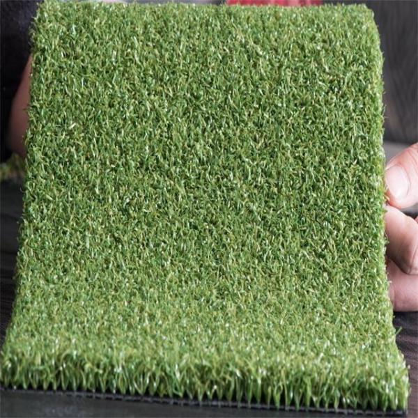 Natural Looking Artificial Golf Grass / PP Non Woven SBR Artificial Golf Turf Grass