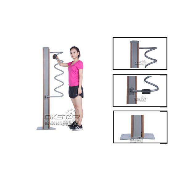 wood outdoor fitness equipment park exercise machine for old people