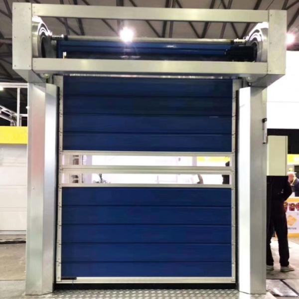 Portas de garagem elétricas de rolos 304 Estrutura de aço inoxidável Velocidade de fechamento 0,2m/s