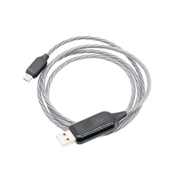 Usb Led Light Charging Data Cable Type c Micro Ios luminous streamer magnetic charging cable 1m