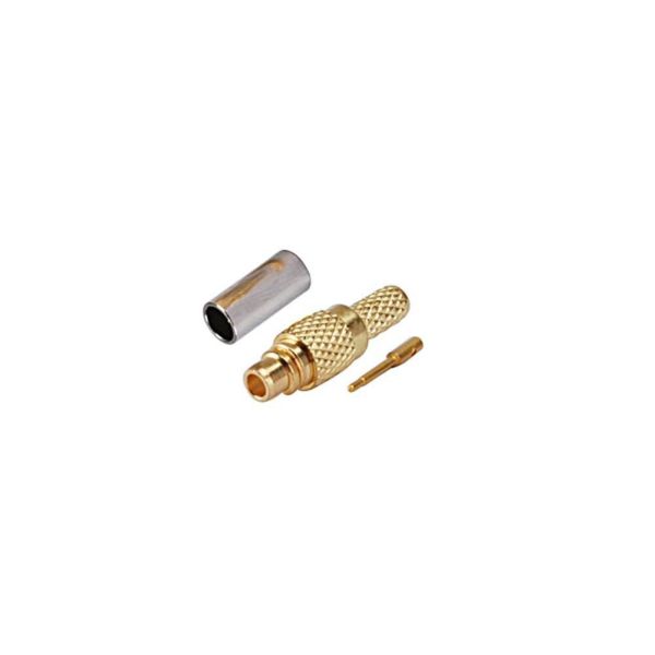 MMCX Connector RF Connector with 0~3GHz Frequency 50Ω Impedance and Gold Plated for RG178 Cable