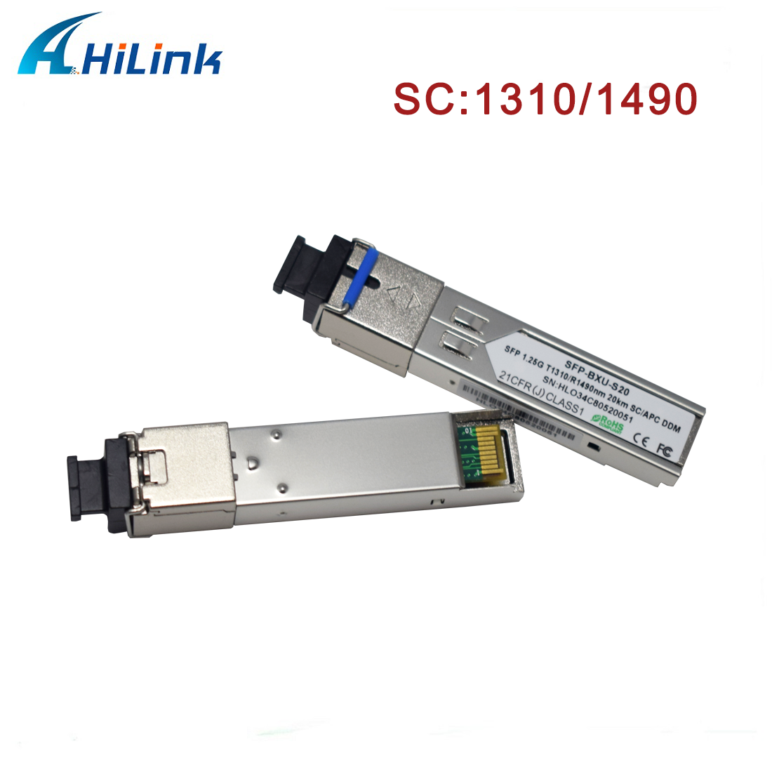1000BASE DWM BIDI SFP T1310nm/R1490nm 20KM LC/SC SFP Передатчик DOM