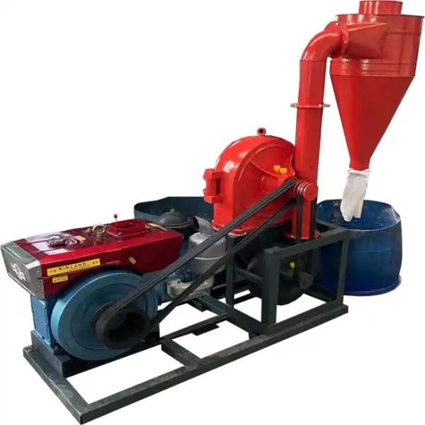 DONGYA AGRO 2500 kg par heure moteur diesel machine de broyage à alimentation automatique 0.2mm-8mm écran disponible