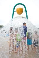 Customized Spray Park Equipment Fiberglass Water Spray bucket