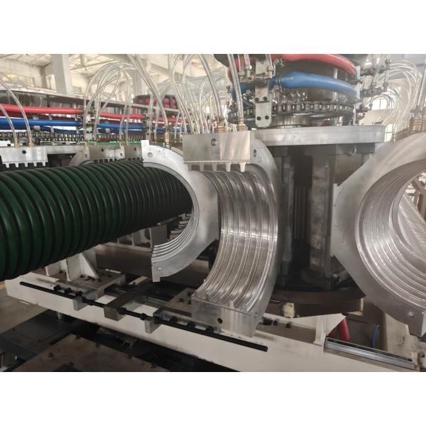 Conical Twin Screw Extruder PVC Double Wall Corrugated Tube Extrusion Machine For Plastic Pipes Pipe Machine