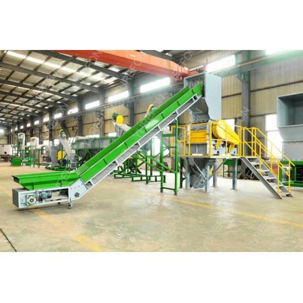 SUS304 Polythene Bags Recycling Machines 1000 Kg / H With Oil Washing Hot Washer