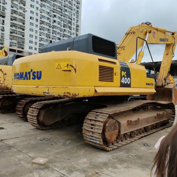 Стрелец Komatsu PC 400 Экскаватор Использованные трассы экскаватора с 1,9 м3 ведро