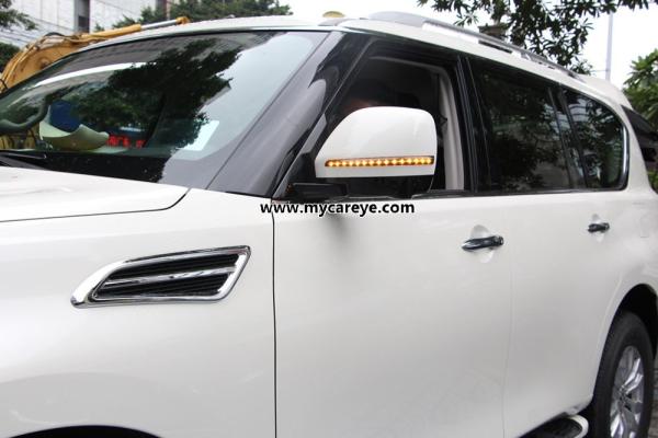 Nissan Patrol Flowing LED Side RearView Mirror Cover Replacement Turn Signal Lights