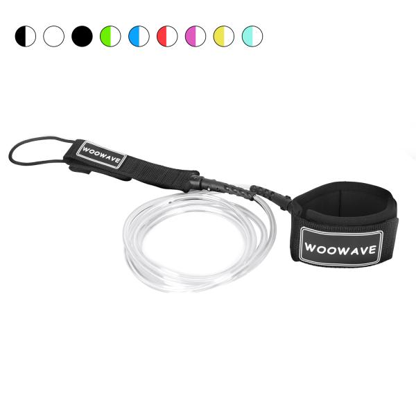 7mm 5ft-10ft Kiteboarding Customized Color SUP Regular Essential Leash with Silk Logo