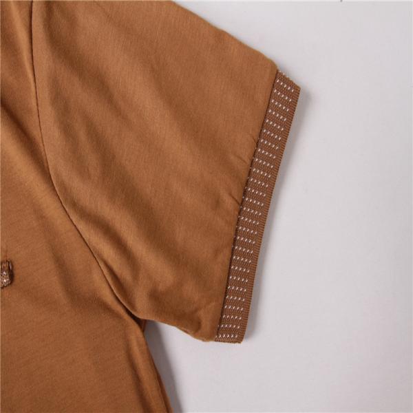 Ginger Soft Breathable Men's Polo Shirts 60% Cotton 40% Polyester