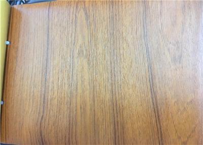 Wood Textured PVC Embossed Lamination Film / Membrane Pressing MDF  Profile Surface