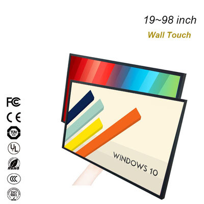 86'' Interactive Displays  Wall Mounted With Multi-Touch LED Back-lit Digital Whiteboard