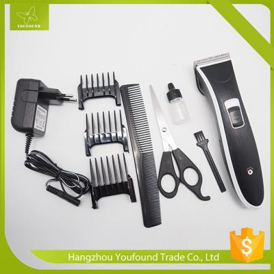 Z-303 Rechargeable Battery Hair Cutter Set with 3 Guide Combs Professional Hair Trimmer