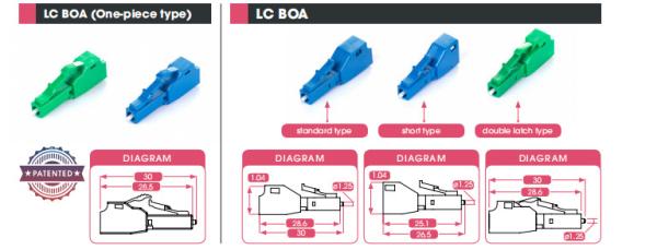 Fixed Female Male Attenuators Fiber Optic Plug LC BOA MU BOA Connector