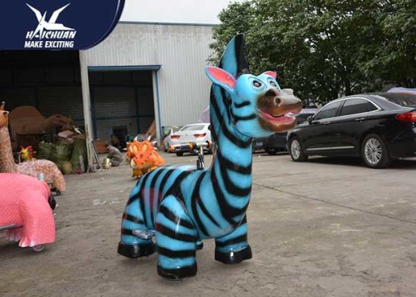 Remote Control Motorized Animal Scooters Of Silicone Rubber / Self Propelled Scooter Animals