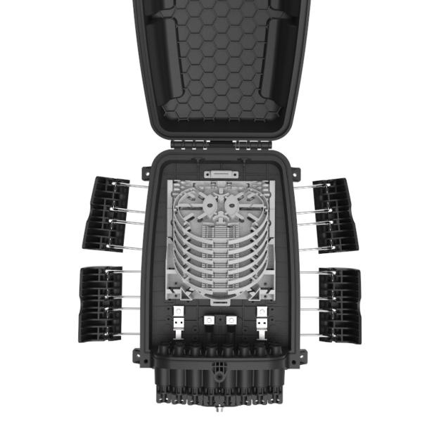 Pre-connectorized Optical Fiber Distribution Box GFS-16Q-3IP68 144F 378*255*116mm 16 household aerial/wall/pole -mounted