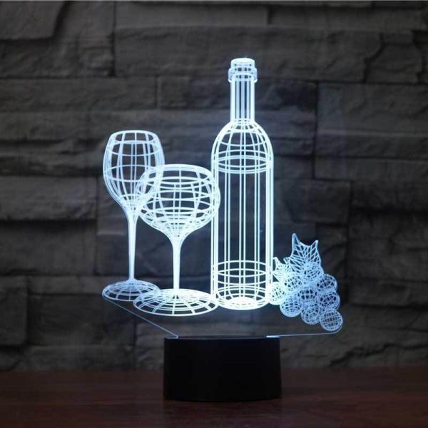 138mm ABS 3D Led Illusion Lamp 88mm Acrylic 3d Illusion Led Lamp