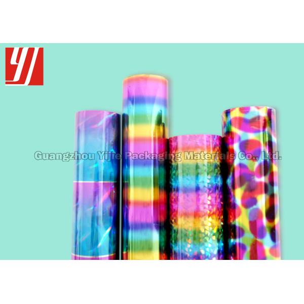 PET Hologram Stamping Foil For Publications Handbags Celebration Cards