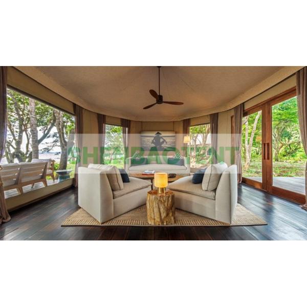 Steel Frame Luxury Hotel Tents With PVDF Architecture Cover Structure Luxury Resort Tent Hotels