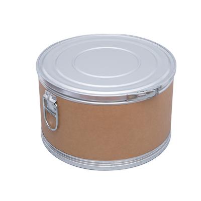 55cm Fiber Cable Drum Paperboard Barrel Steel Lid Fiber Shipping Barrels For Automatic Wire Cutting