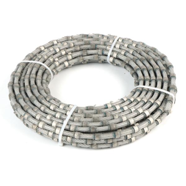 8.8mm Beads Diamond Rope For Granite Profiling / Shape Cutting