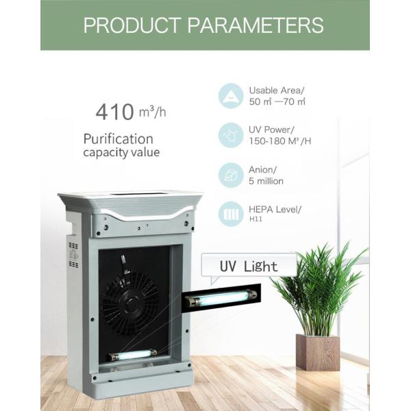 2023 горячее продажа очиститель воздуха H13 True HEPA фильтр 7 ступеней HEPA очиститель воздуха Большая комната Дом Smart Tuya WIFI очиститель воздуха