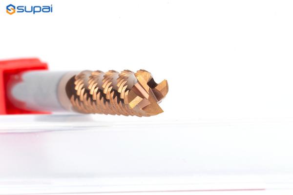 45° Cutting Edge Angle Roughing End Mill 75mm Overall Length TiAlN Coating Available