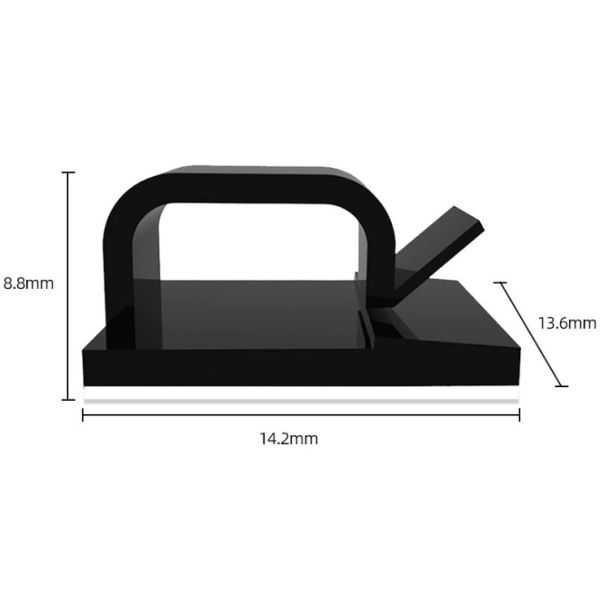 Self Adhesive Cable Cord Clip Holder C Shape OEM ODM Easy Installation